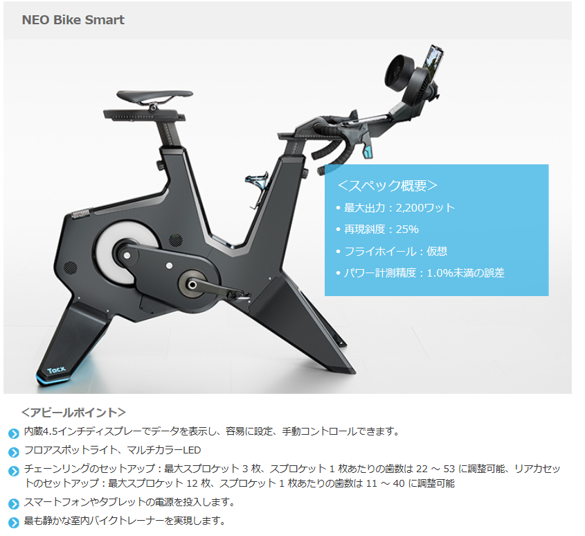 予約受付中 ローラー台tacx Neo Bike Smart Brenda仙台泉店スタッフブログ